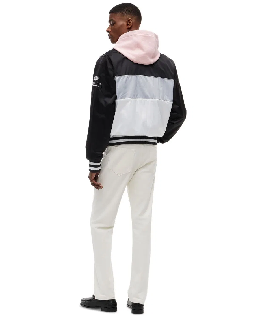 Мужская куртка Cadillac F1 Miami Varsity Jacket Tommy Hilfiger, White/Black/Chrome — фото 4