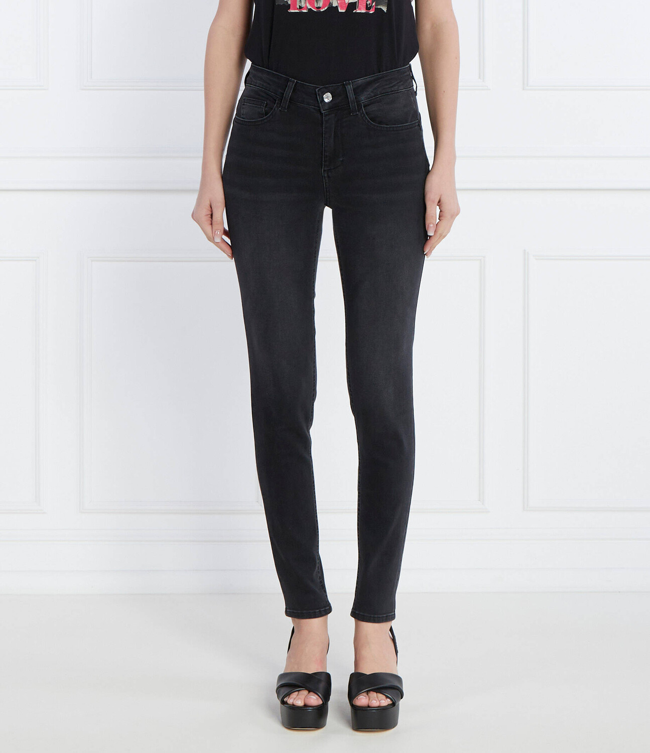 

Джинсы Liu Jo divine Skinny fit high waist, цвет grafite