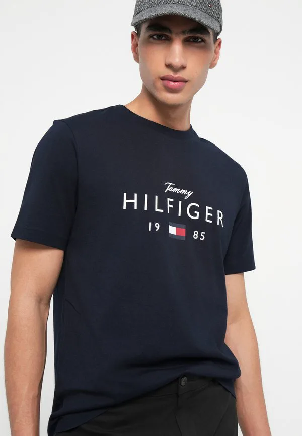 Футболка с графическим логотипом, круглый вырез, принт. Tommy Hilfiger, Desert Sky — фото 4