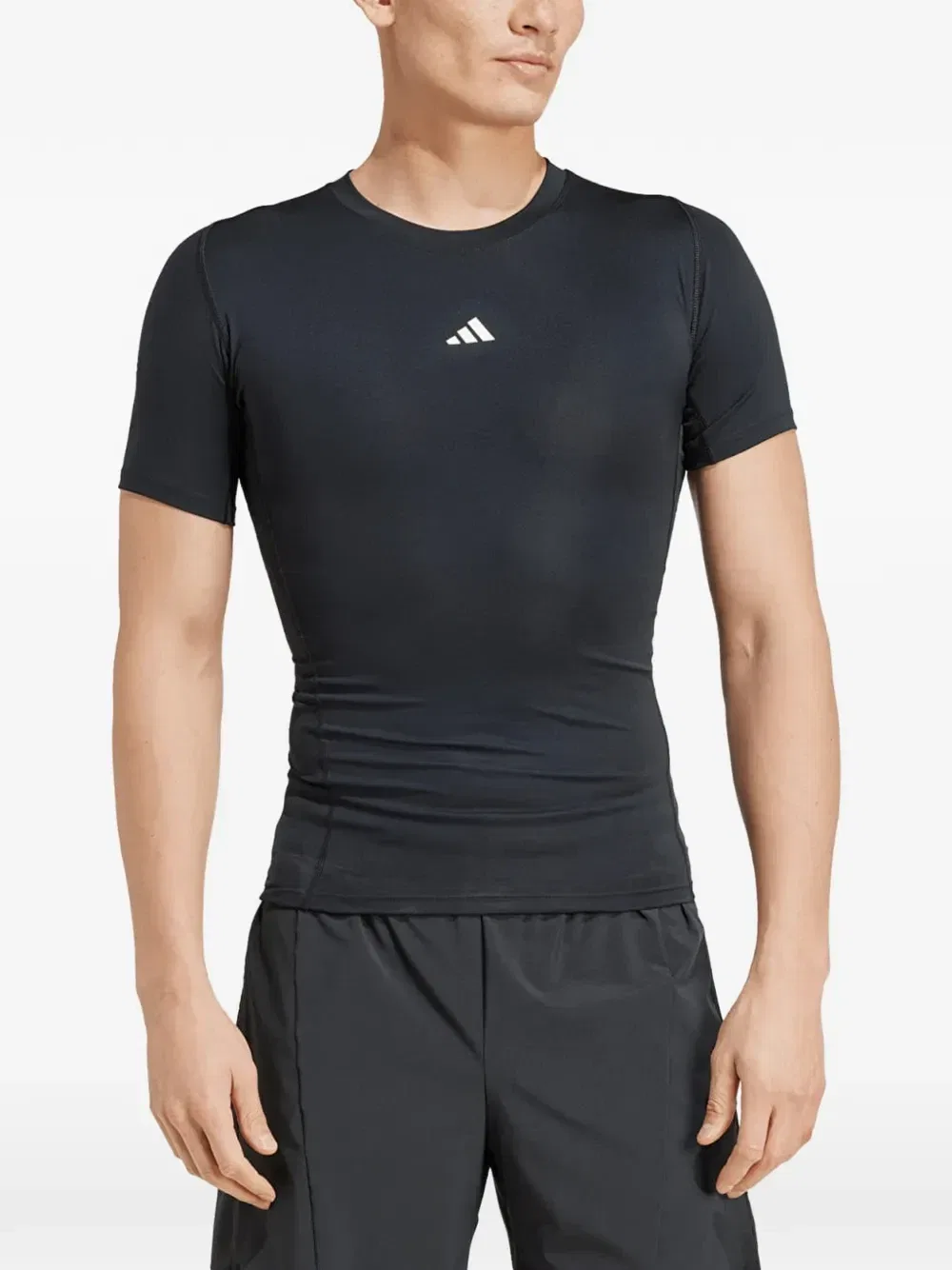 Компрессионная футболка Techfit Adidas, черный