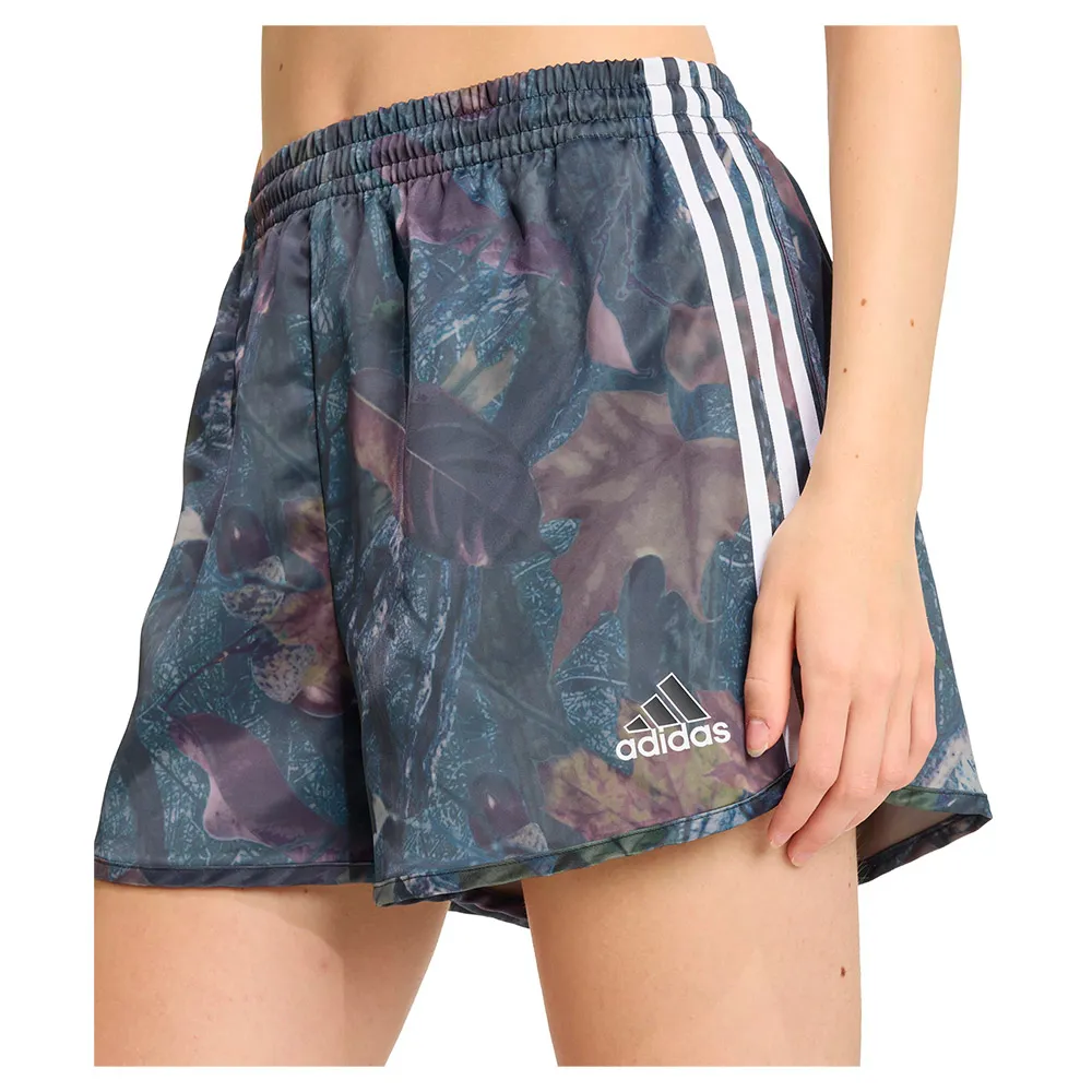 Шорты adidas Originals Leaf Camo Print Satin, разноцветный — фото 4