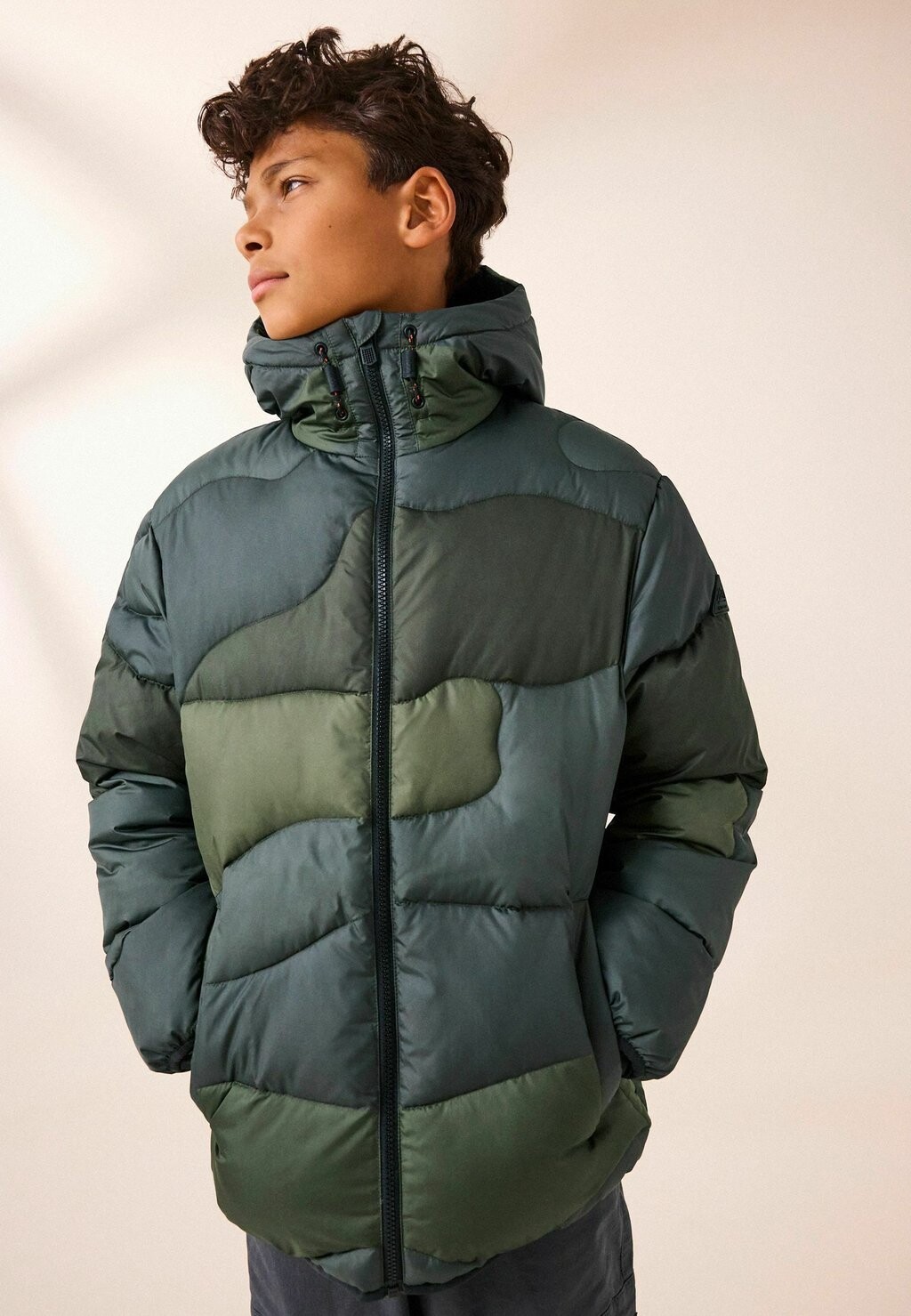 

Зимнее пальто QUILTED PUFFER REGULAR FIT Next, серый