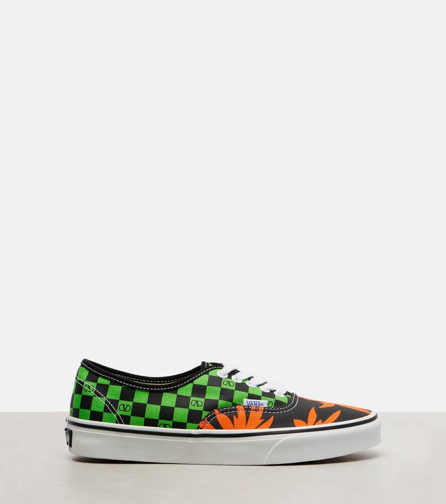 Кроссовки Vans с принтом VLogo Valentino Garavani, Green Black — фото 4