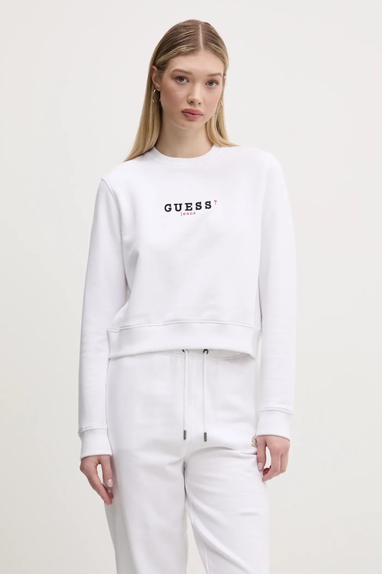 

Хлопковая толстовка Guess Jeans, белый