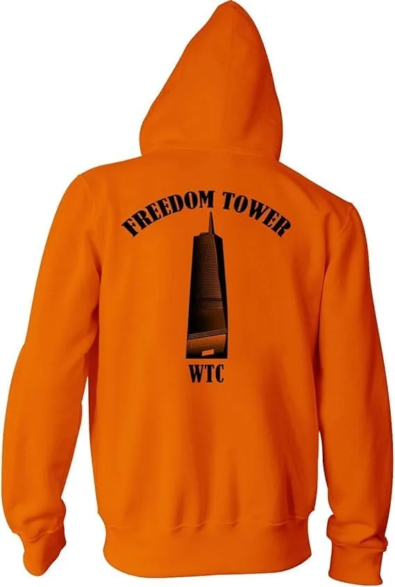 

Толстовка с принтом Freedom Tower — высоковидимая рабочая одежда, 50/50 Cotton Blend