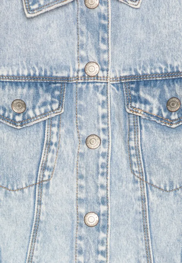 Джинсовая куртка nkfmila noos Name It, Light Blue Bleached Denim — фото 3