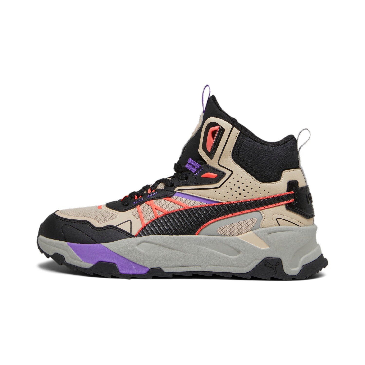 

Мужские гибридные кроссовки PUMA Trinity Mid, цвет Granola/Black/Fiery Coral, Черный, Мужские гибридные кроссовки PUMA Trinity Mid, цвет Granola/Black/Fiery Coral