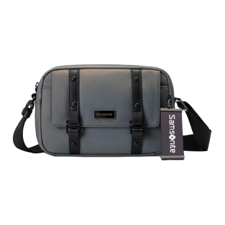 

Samsonite Тканевая наплечная сумка через плечо среднего размера мужская серо-зеленая