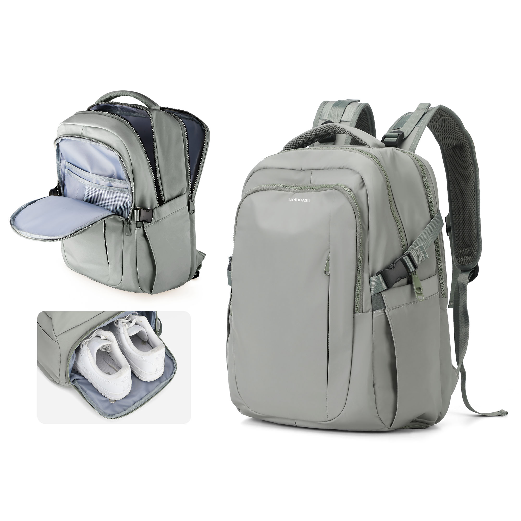 

LANDCASE Тканевый рюкзак Regular Unisex Multicolor, Gray Green
