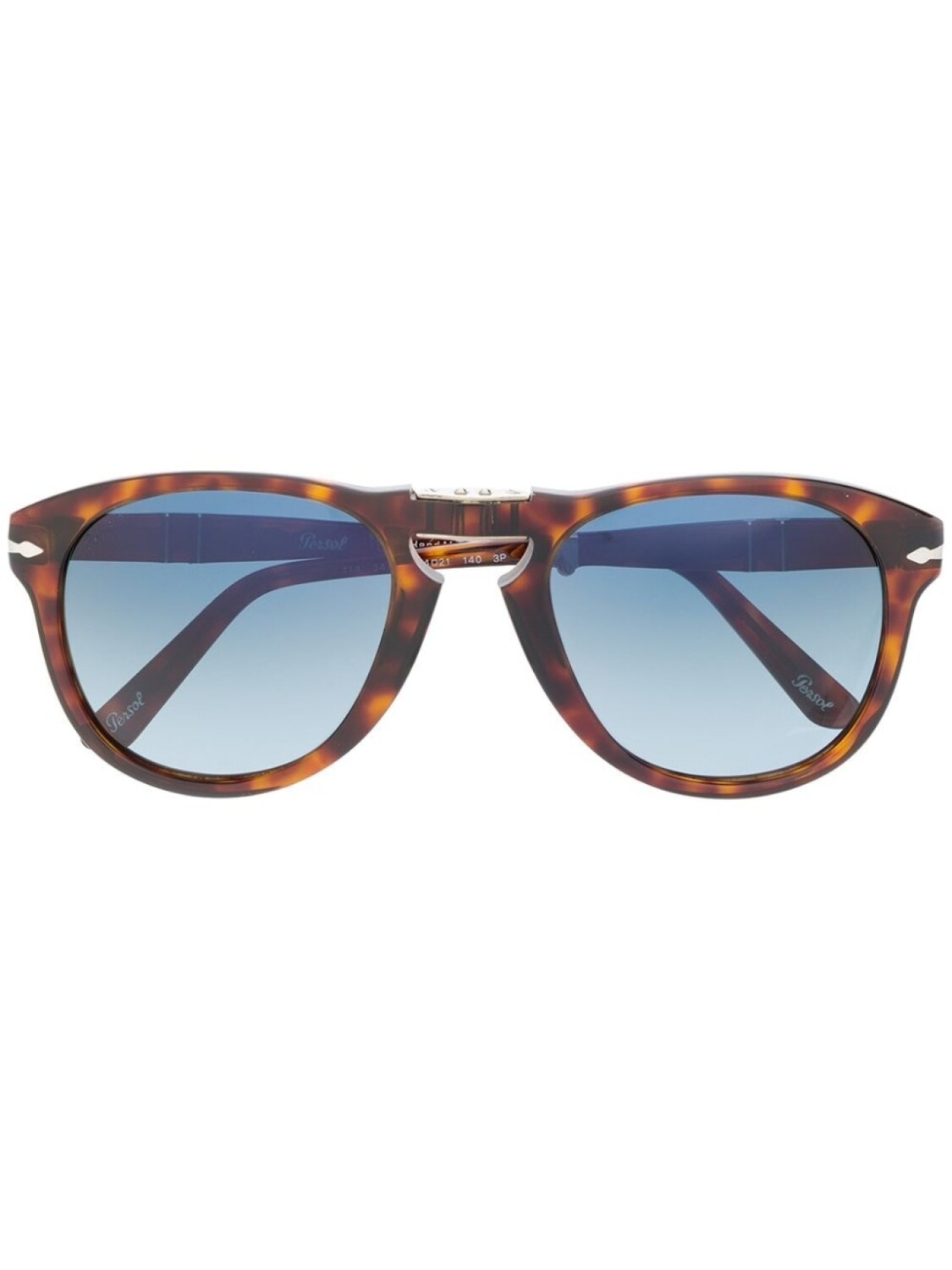 

Persol солнцезащитные очки-авиаторы черепаховой расцветки, коричневый