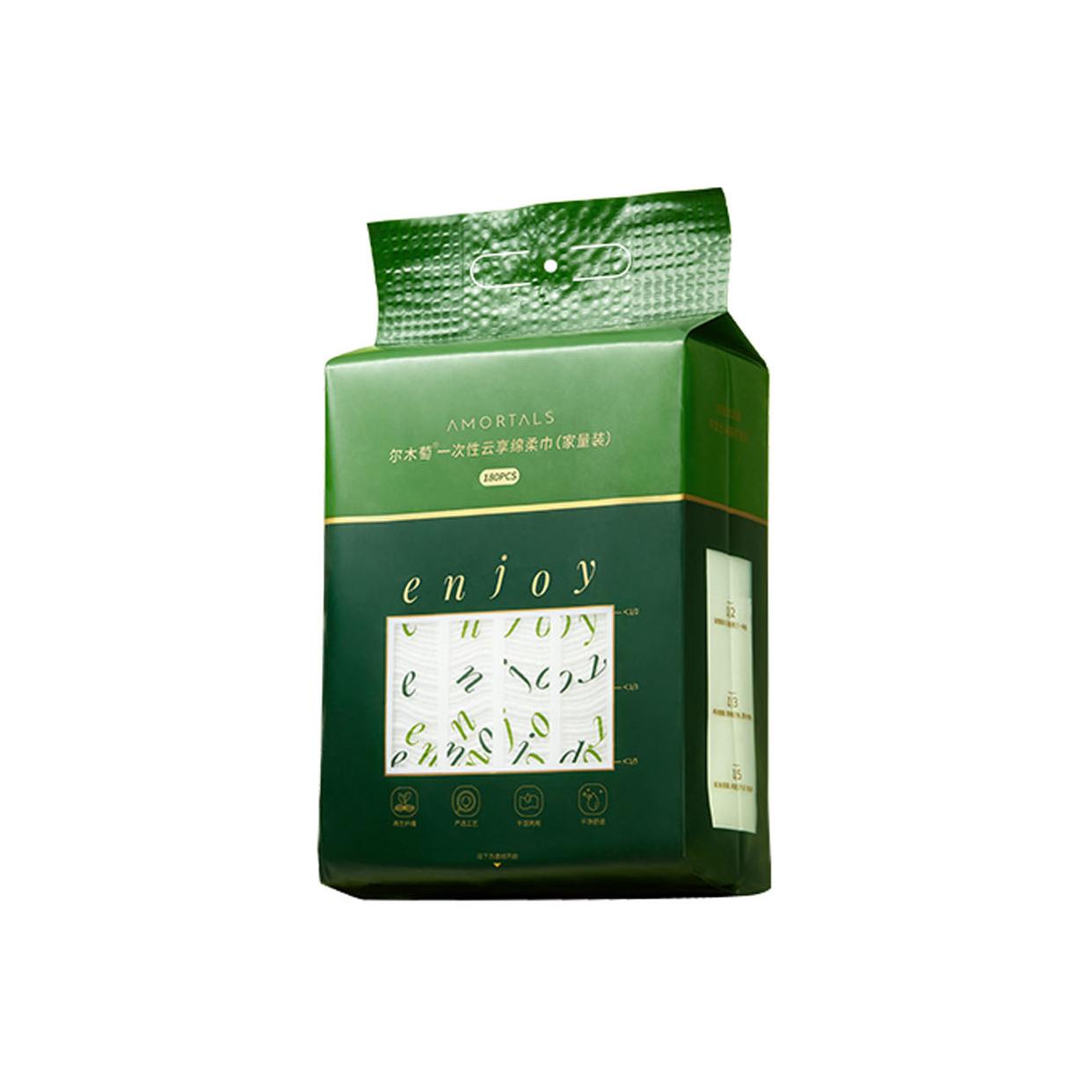 

Лицевые полотенца для нижнего ящика Soft 180*3/180*5/180*1 Pack AMORTALS, 180 sheets per bag