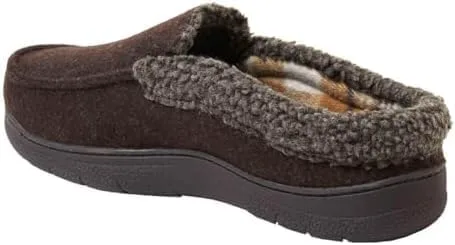 

Мужские тапочки Dearfoams с стелькой из пены с эффектом памяти (ЧЕРНЫЕ, размер обуви США, взрослые, мужчины, числовой ряд, средний, 7, 8) No Brand, коричневый