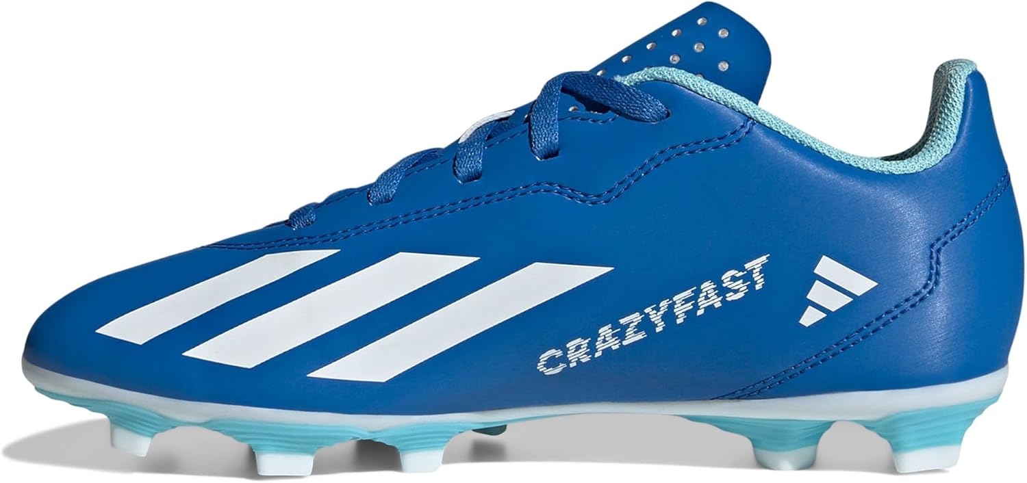 Детские кроссовки Adidas X Crazylight.4 Flexible Ground (унисекс), белый/красный — фото 4