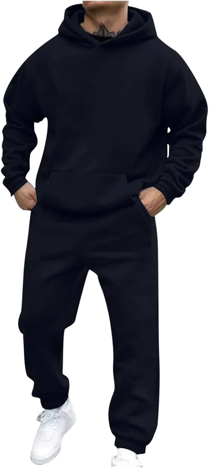 Костюм спортивный мужской с капюшоном, Generic, 2 предмета, 1#navy