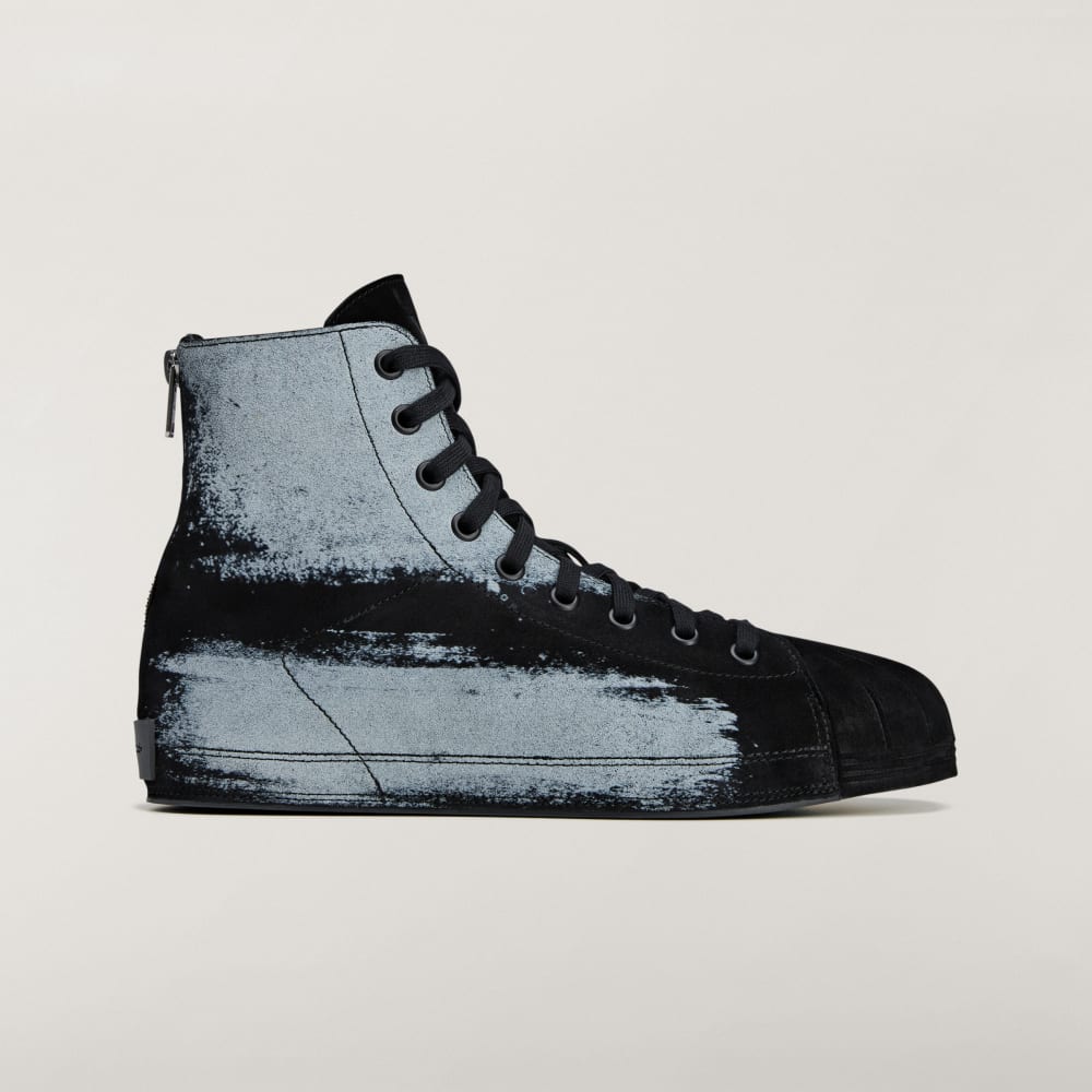 

Высокие кроссовки Adidas Y-3 NIZZASTAR HI, цвет Black/Black/Off White
