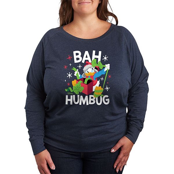 

Футболка с длинным рукавом Donald Duck Bah Humbrug French Terry plus size Disney