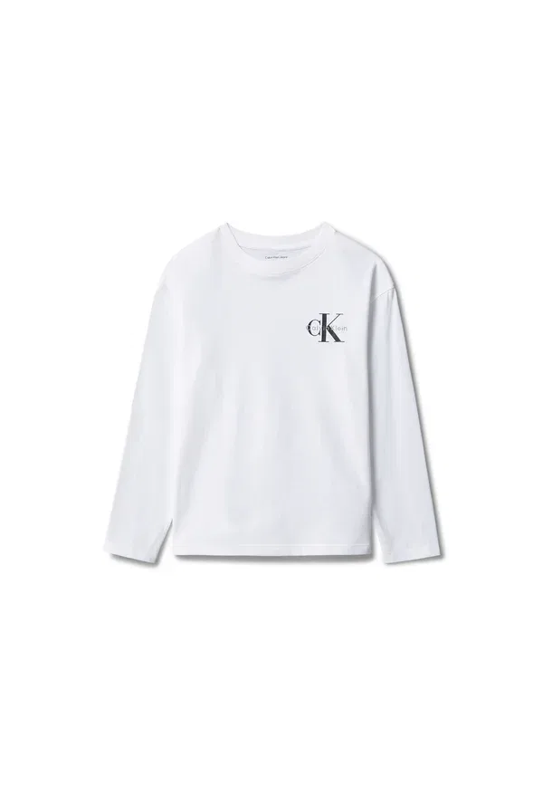 Лонгслив Calvin Klein Jeans, ярко-белый — фото 4