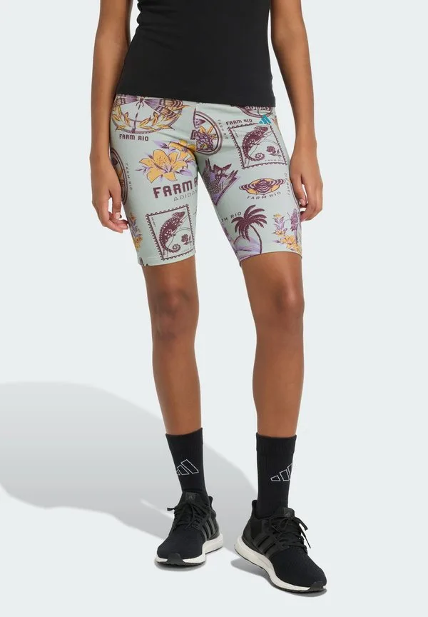 Леггинсы для фермерского велосипеда Adidas Sportswear, Ash Silver/Corn Gold/Violet Fusion