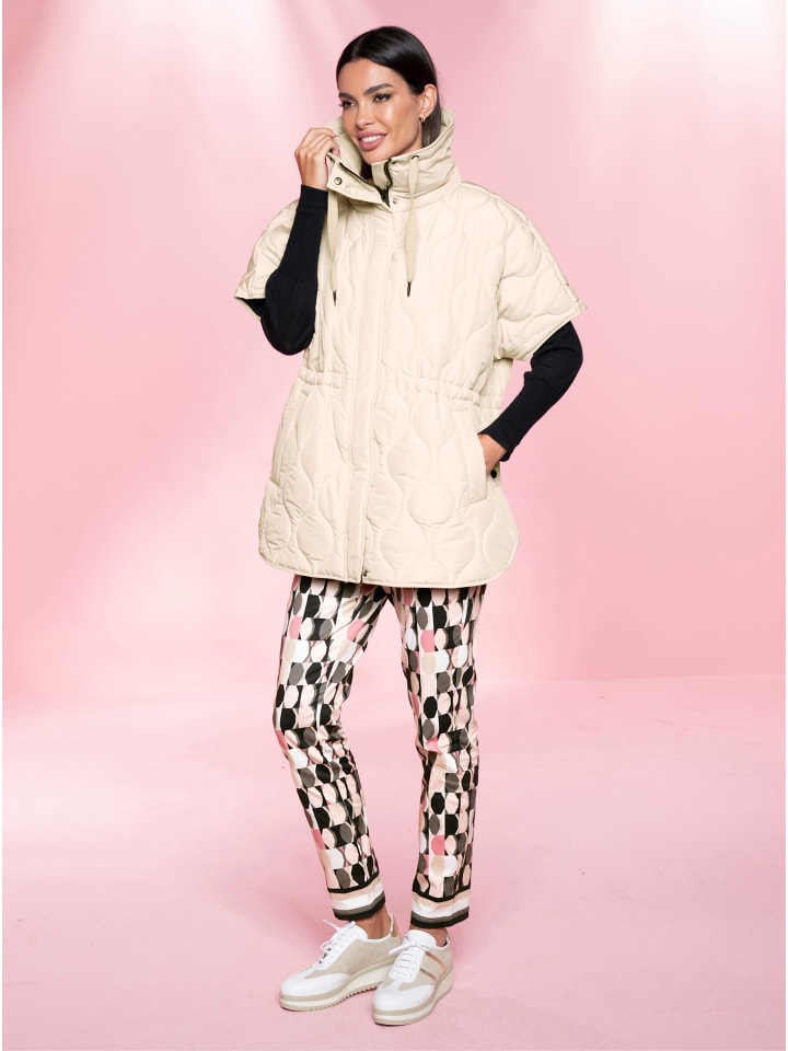 

Брюки с принтом черного и серо-коричневого цветов Heine