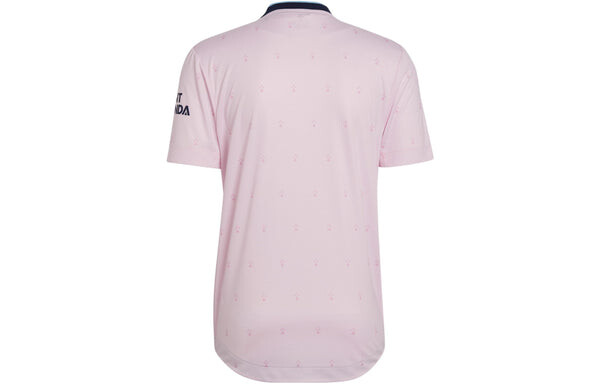Футболка Men's Adidas Logo Alphabet Printing Ribbed V Neck Short Sleeve Pink T-Shirt, розовый — фото 2