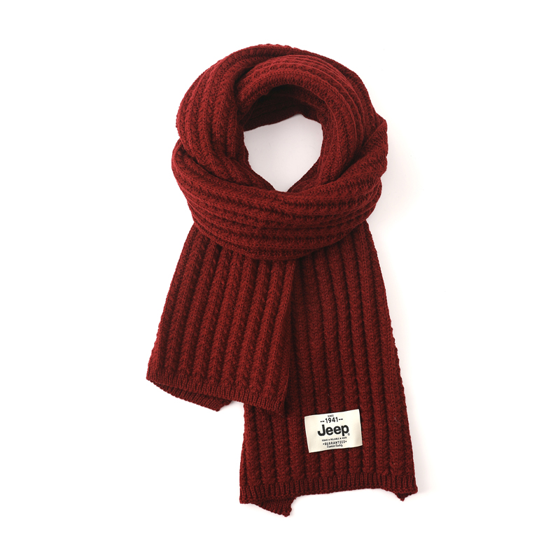 

Jeep Плед из плюшевой пряжи унисекс, Pom-Pom Knitted Fabric Red