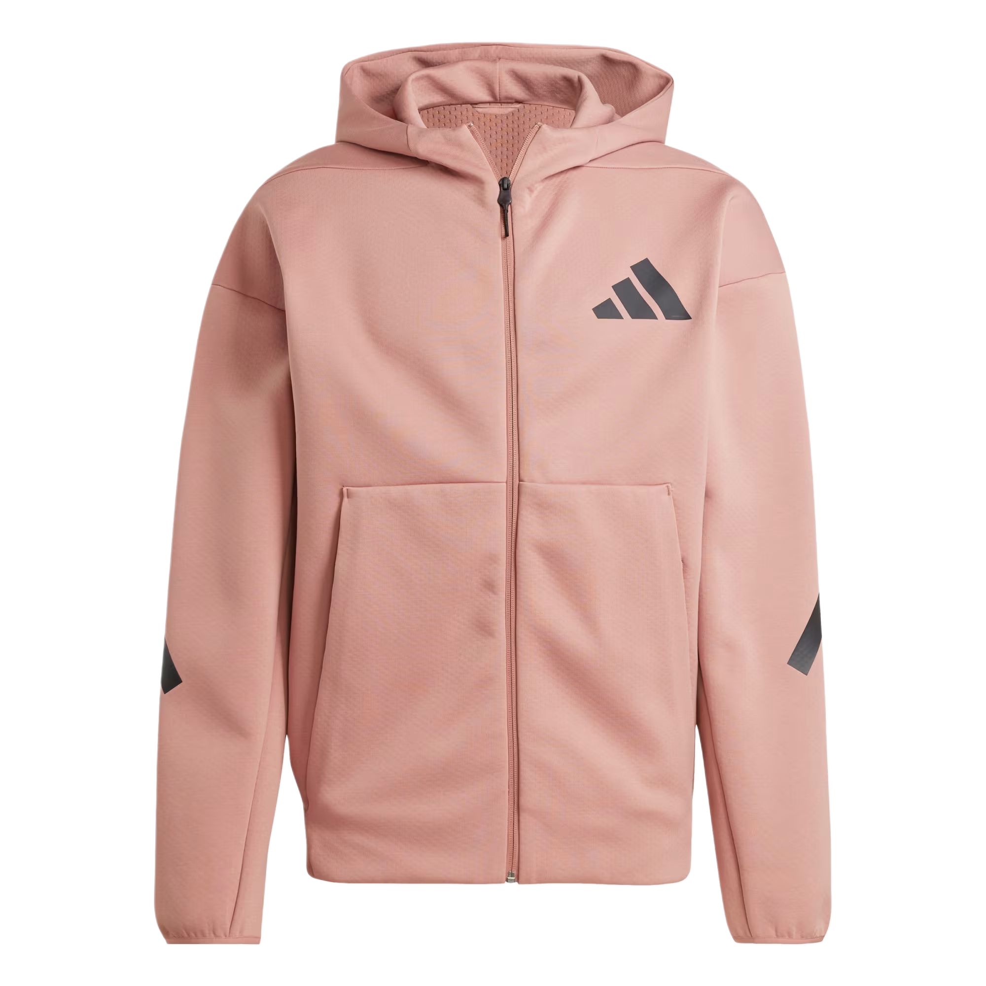 

Adidas With AdiClub Z.N.E. Full Zip Hooded Track Jacket, Pink