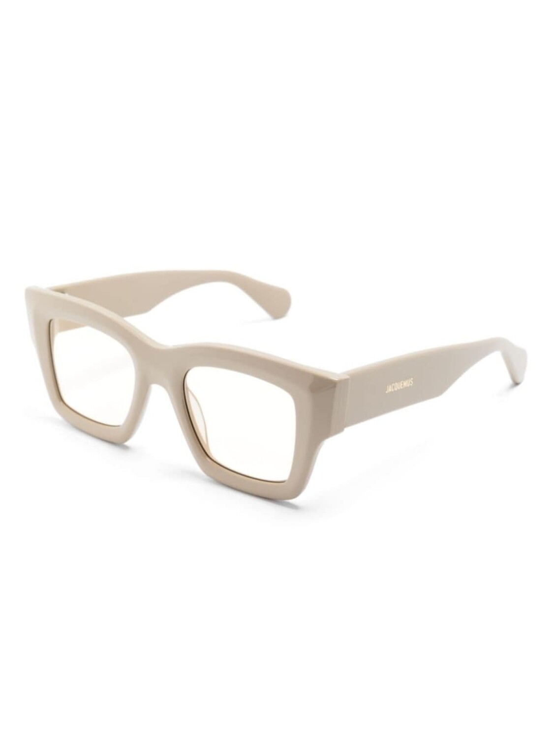 Jacquemus солнцезащитные очки Les Lunettes Baci в квадратной оправе, нейтральный цвет — фото 2