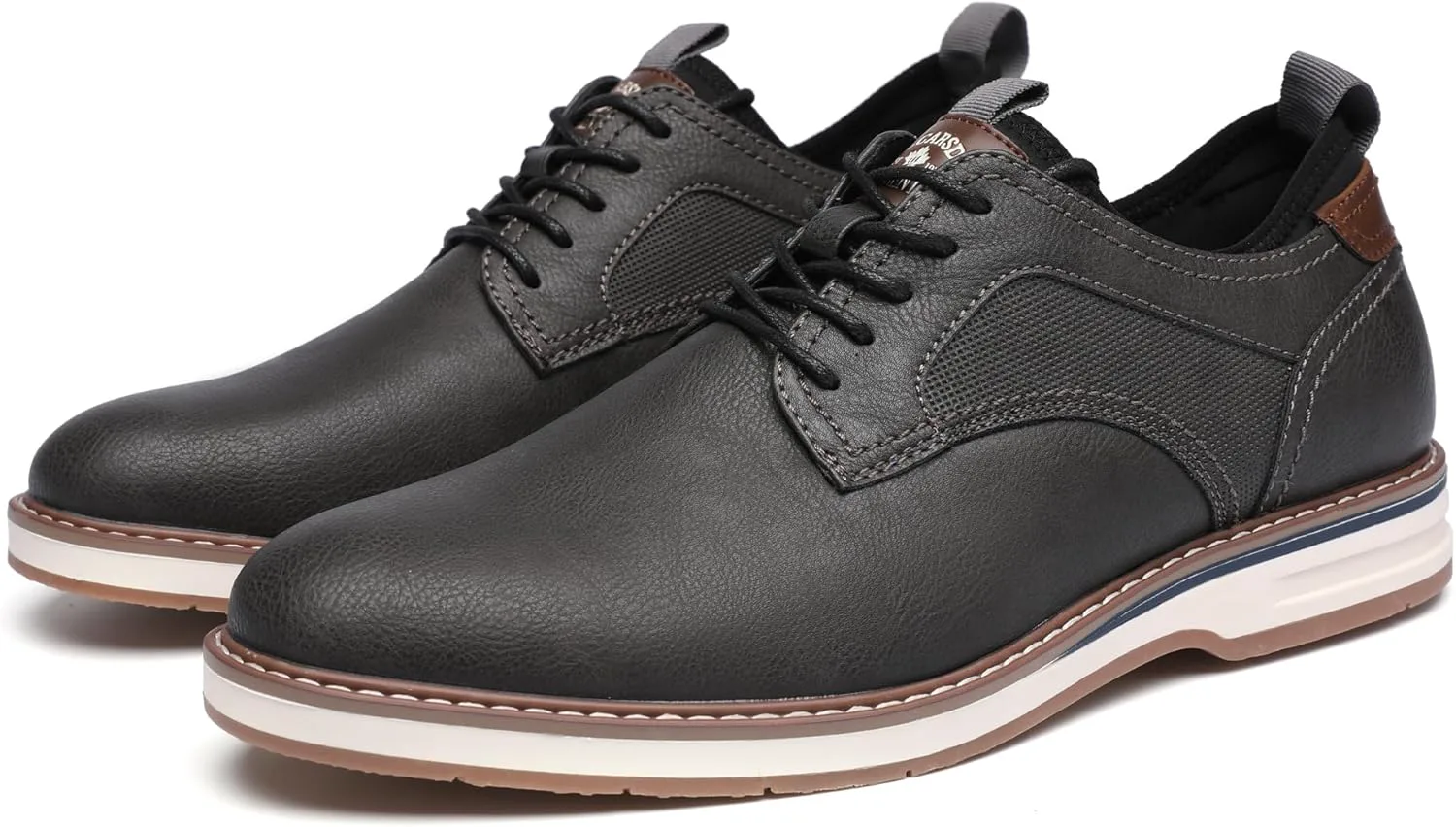 

Мужские туфли DECARSDZ, повседневные оксфорды, деловые и официальные туфли, подходят для работы, общественных мероприятий, свадьб и путешествий, серый