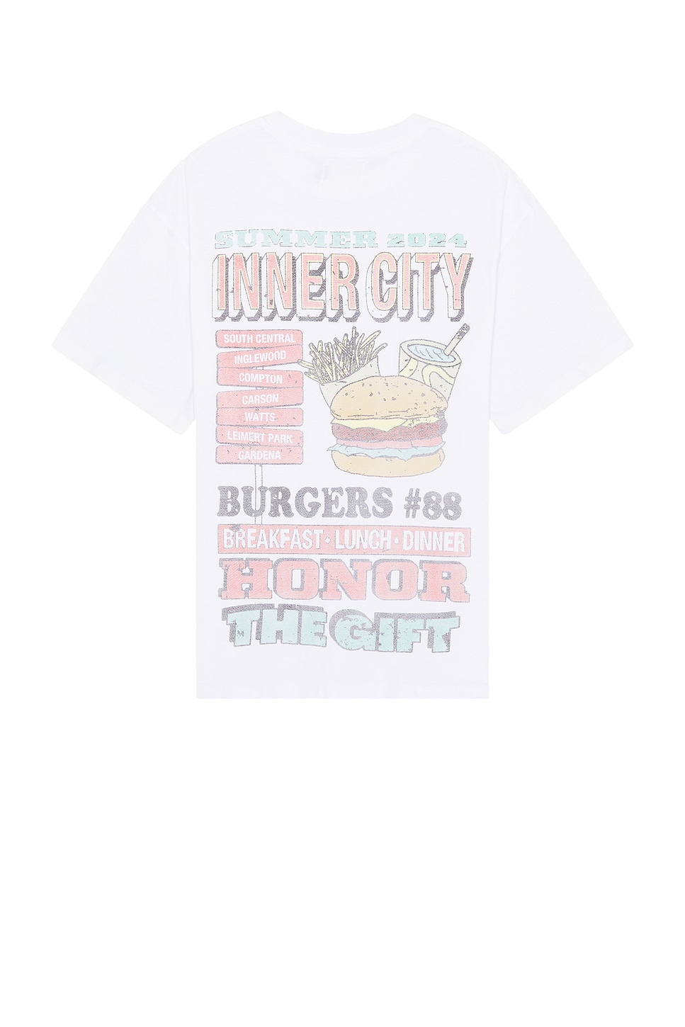 

Футболка с коротким рукавом burgers Honor The Gift, белый
