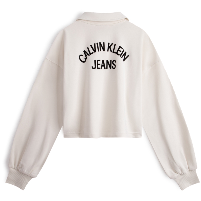 CALVIN KLEIN Свитер женский Cow Ivory, YBI-Ivory — фото 3