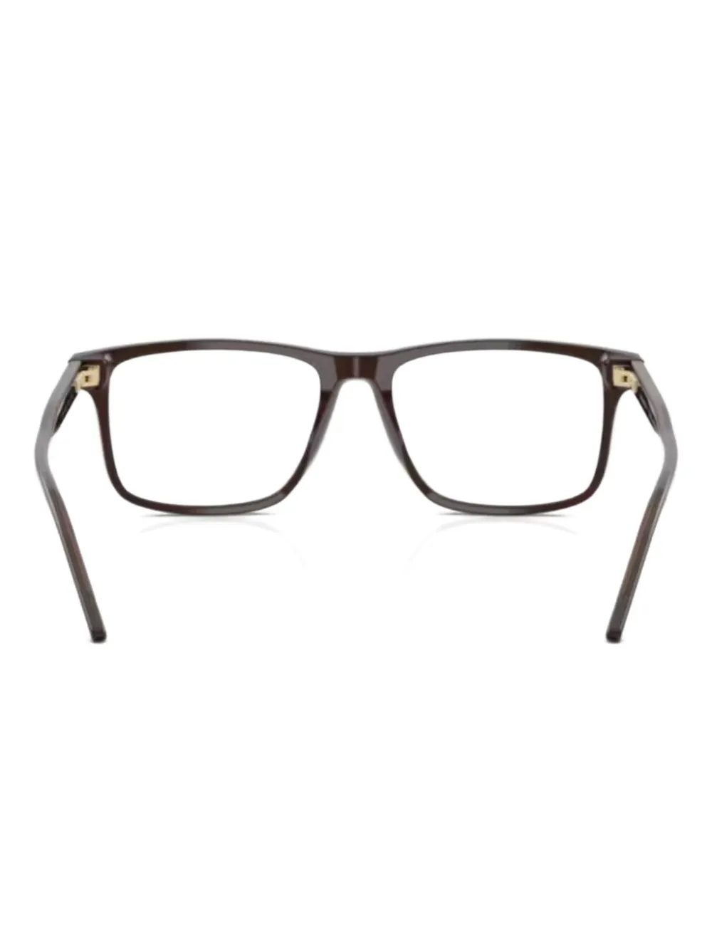 

Очки в квадратной оправе Emporio Armani, коричневый