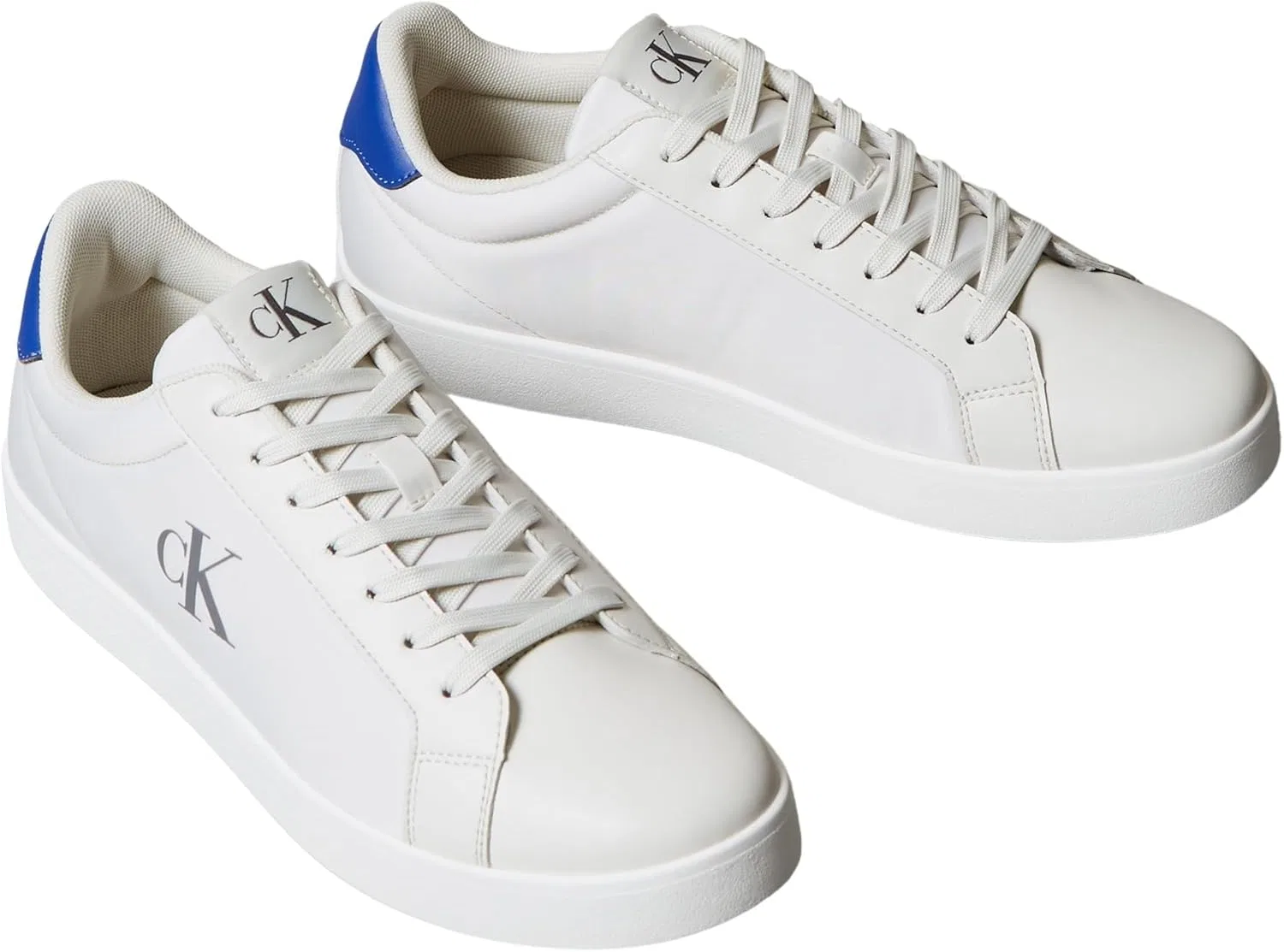 Мужские кроссовки Calvin Klein с чашеобразной подошвой и логотипом, 2-Blue Lily White Purple Blue — фото 3