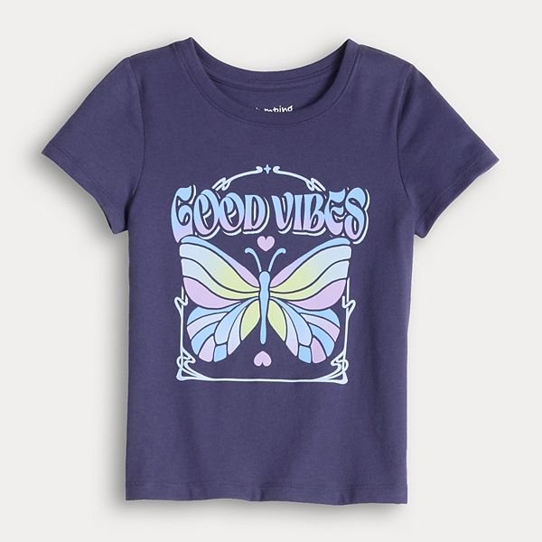 

Футболка с принтом для девочек 4-12 Jumping Beans, Purple Butterfly