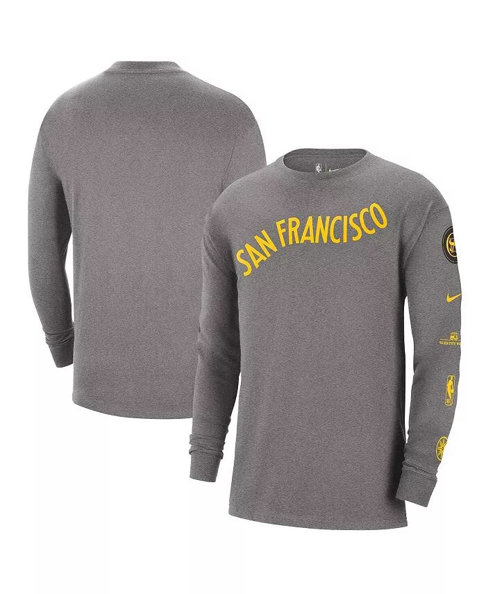 

Футболка мужская темно-серая Golden State Warriors 2023/24 City Edition Max90 Expressive с длинным рукавом Nike