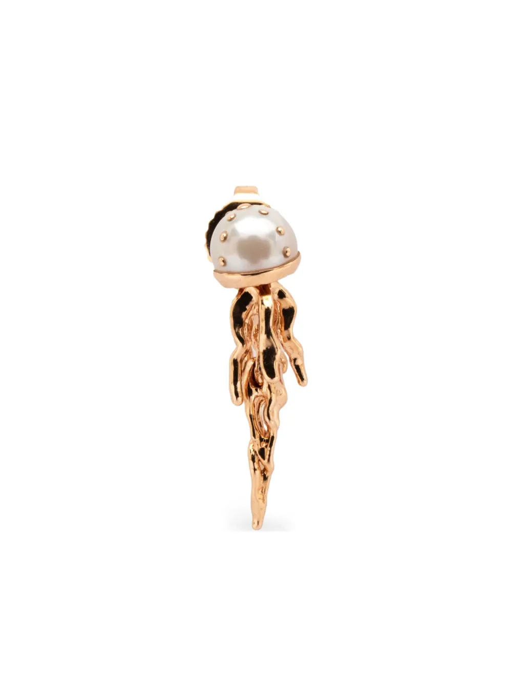 

Серьга Jellyfish из розового золота с жемчугом Bibi van der Velden, розовый