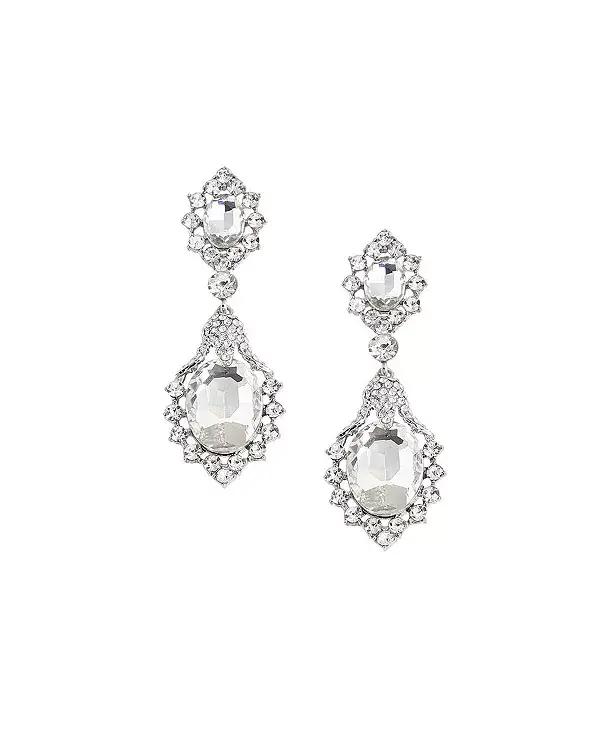 

Женские серебряные серьги-подвески с декором Sohi, silver