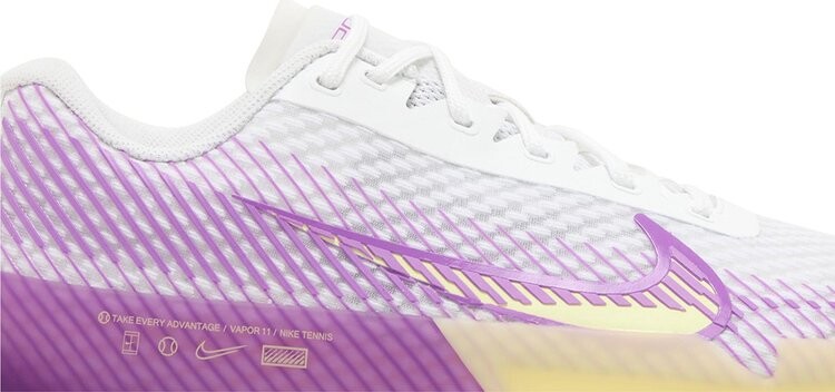 Кроссовки Wmns NikeCourt Air Zoom Vapor 11 HC 'White Fuchsia Dream', белый — фото 2