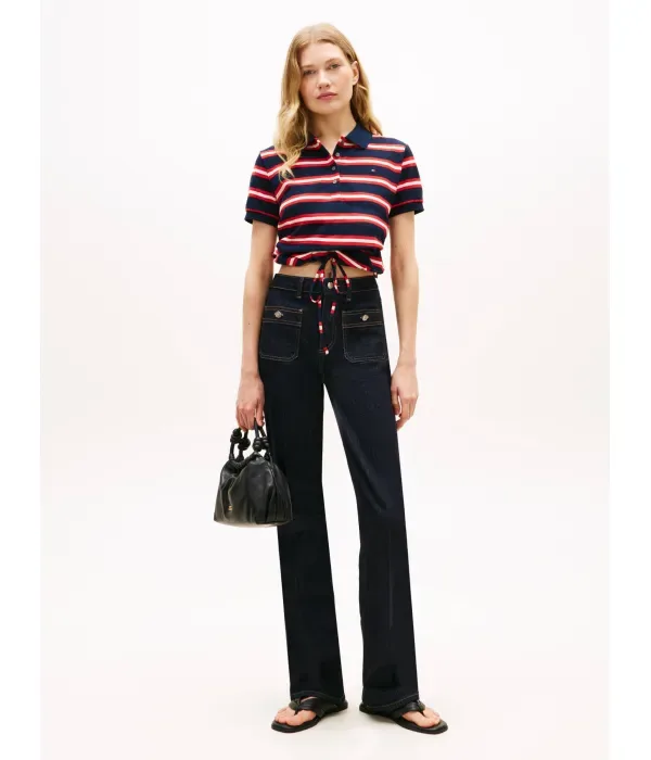 Поло TH 1985 regular fit Tommy Hilfiger, темно-синий — фото 2