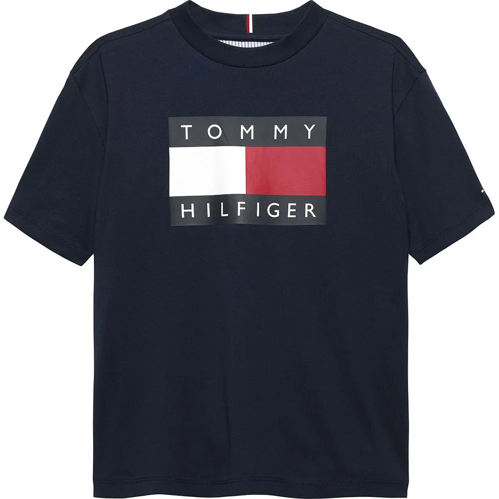 Футболка с коротким рукавом Tommy Hilfiger Heritage Printed Flag, синий — фото 3