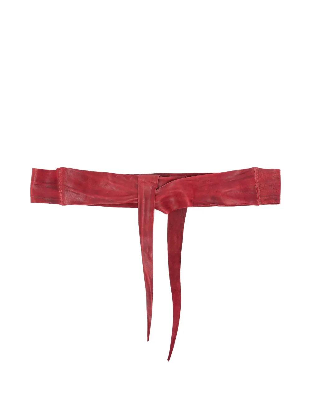 

Кожаный ремень на завязках Sommet, красный