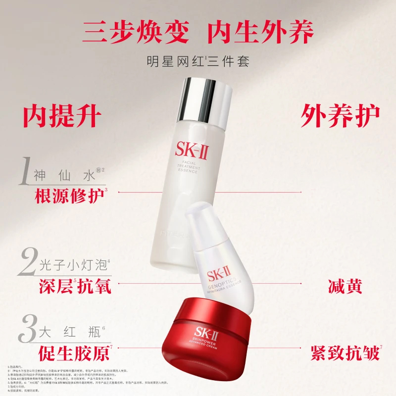 SK II сыворотки, лосьон, крем для лица, очищающее средство наборы для ухода за кожей увлажнение и гидратация SK-II — фото 3