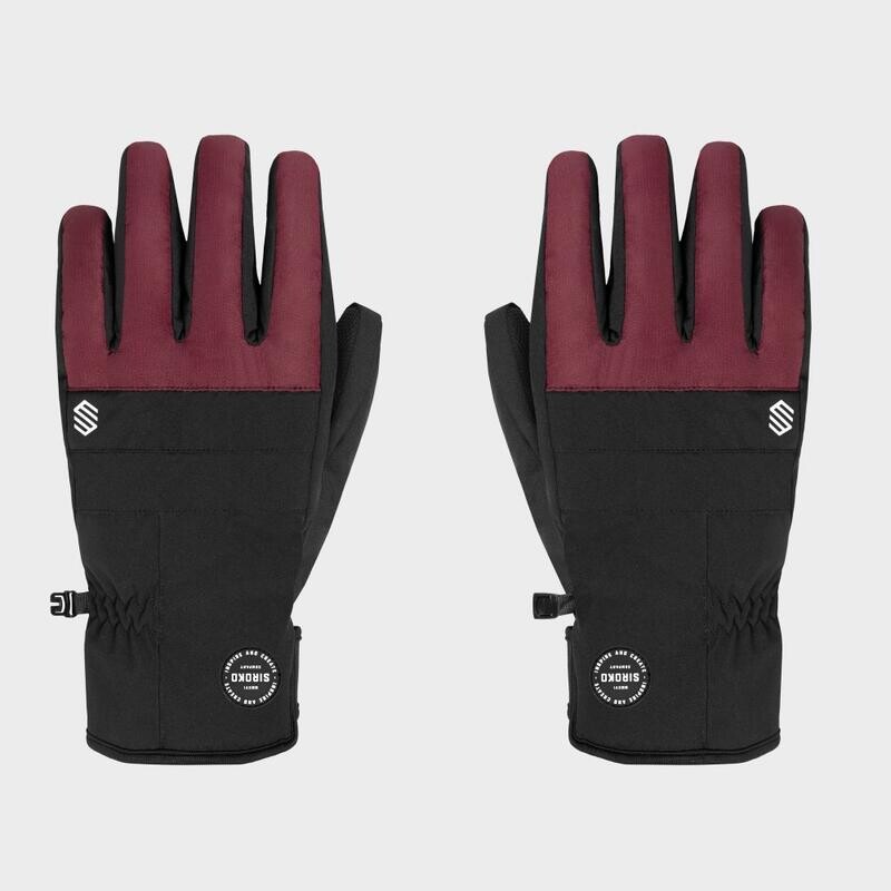 

Мужские и женские зимние спортивные перчатки для сноуборда и лыж Voss Maroon Sch SIROKO, цвет rot