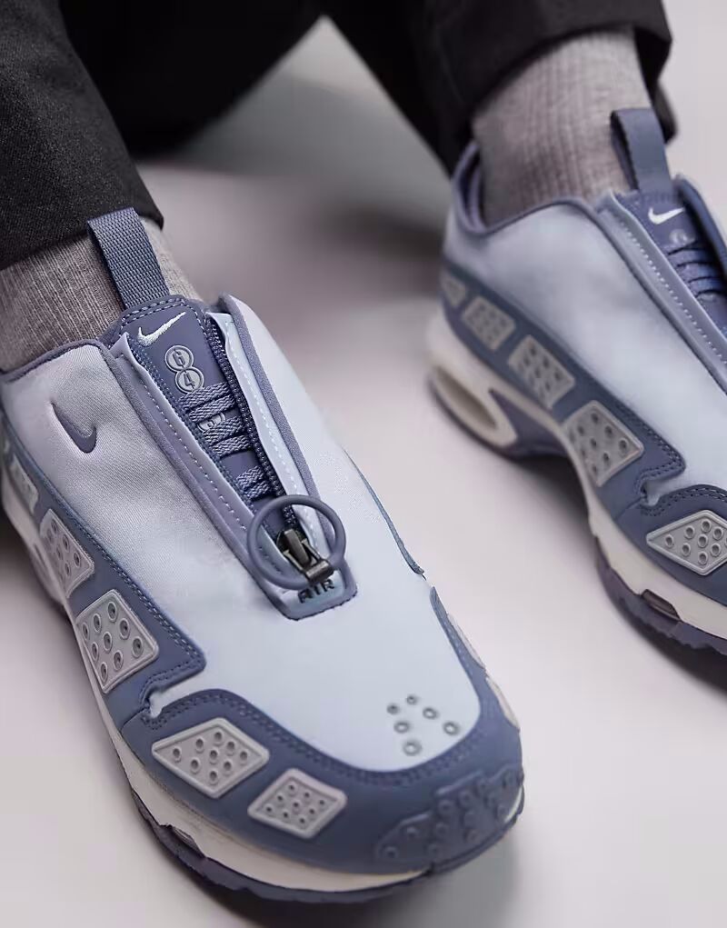 Кроссовки унисекс Nike Air Max SNDR синего и бежевого цвета — фото 2
