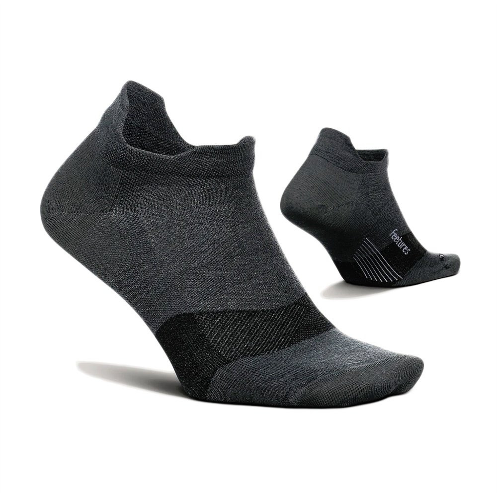 

Беговые носки Feetures Merino 10 с амортизацией и невидимой застежкой (для взрослых), Charcoal