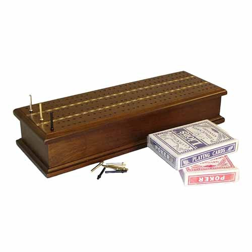 

Настольная игра Worldwise Imports Cribbage: Three-Player Inlaid Box with Cards