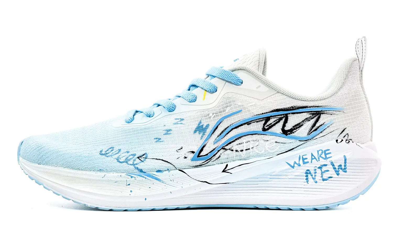 

Мужские кроссовки Wuyue для бега и повседневной носки с амортизацией, износостойкие, дышащие, низкие LINING, белый