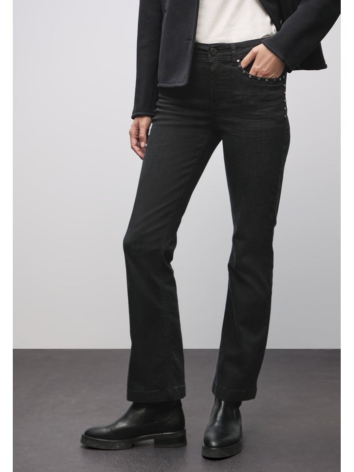 

Street One Джинсы - расклешенные - черного цвета