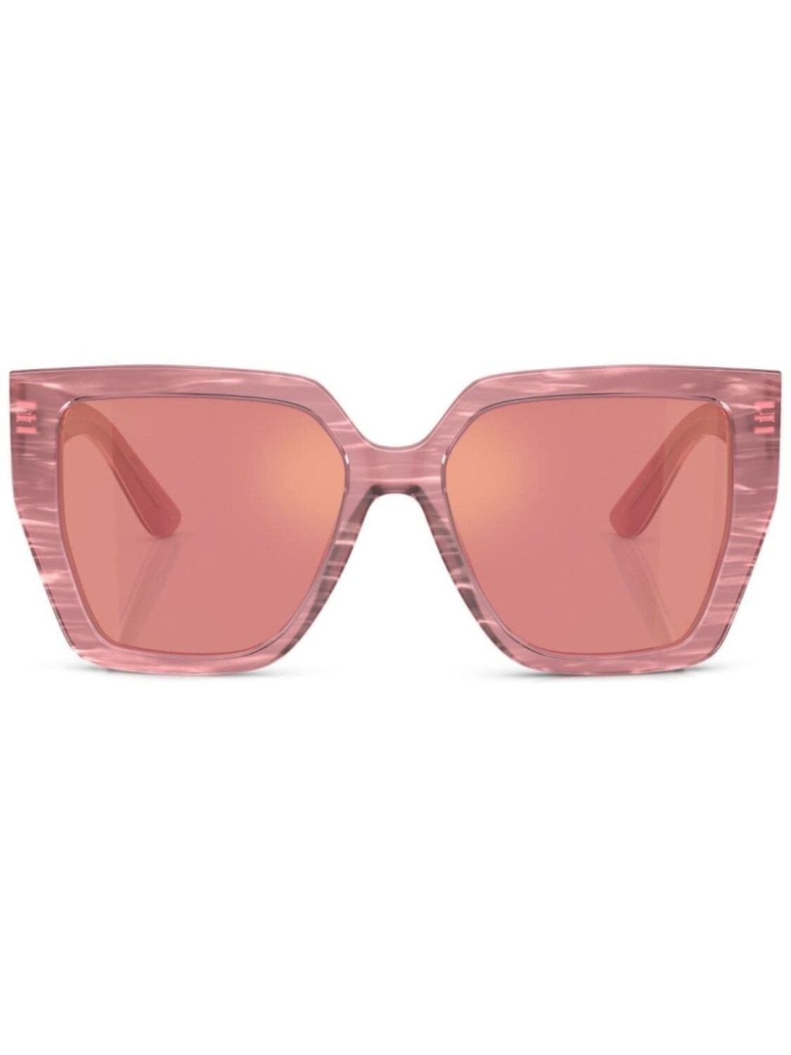 

Dolce & Gabbana Eyewear солнцезащитные очки в массивной оправе, розовый