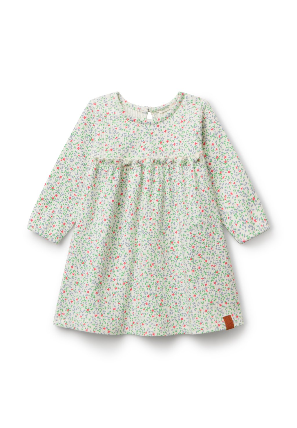 

Платье из джерси FLORAL United Colors of Benetton, белый