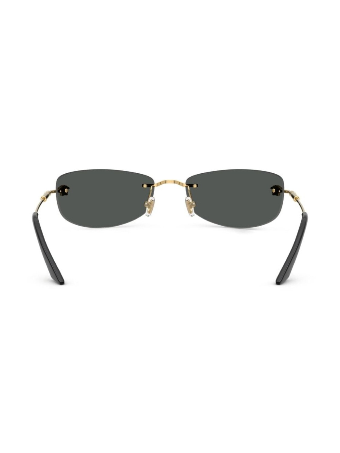 Солнцезащитные очки в прямоугольной оправе Versace Eyewear, золотой — фото 4